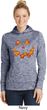 Halloween Jack O Lantern Skull Ladies Moisture Wicking Hoodie