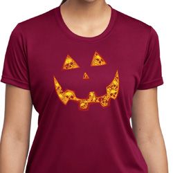 Halloween Jack O Lantern Skull Ladies Moisture Wicking Shirt Halloween Jack O Lantern Skull Ladies Moisture Wicking Shirt