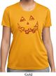 Halloween Jack O Lantern Skull Ladies Moisture Wicking Shirt
