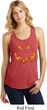 Halloween Jack O Lantern Skull Ladies Racerback Tank Top