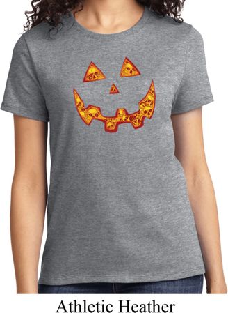 Halloween Jack O Lantern Skull Ladies Shirt