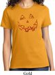Halloween Jack O Lantern Skull Ladies Shirt