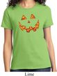 Halloween Jack O Lantern Skull Ladies Shirt