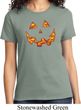 Halloween Jack O Lantern Skull Ladies Shirt