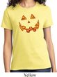 Halloween Jack O Lantern Skull Ladies Shirt