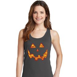 Halloween Jack O Lantern Skull Ladies Tank Top Halloween Jack O Lantern Skull Ladies Tank Top