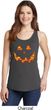 Halloween Jack O Lantern Skull Ladies Tank Top