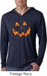 Halloween Jack O Lantern Skull Lightweight Hoodie Shirt