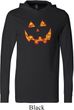 Halloween Jack O Lantern Skull Lightweight Hoodie Tee