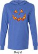 Halloween Jack O Lantern Skull Lightweight Hoodie Tee