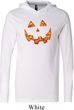 Halloween Jack O Lantern Skull Lightweight Hoodie Tee