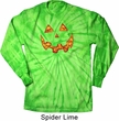 Halloween Jack O Lantern Skull Long Sleeve Tie Dye Shirt