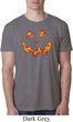 Halloween Jack O Lantern Skull Mens Burnout Shirt