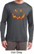 Halloween Jack O Lantern Skull Mens Dry Wicking Long Sleeve Shirt