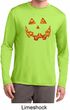 Halloween Jack O Lantern Skull Mens Dry Wicking Long Sleeve Shirt