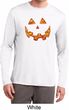 Halloween Jack O Lantern Skull Mens Dry Wicking Long Sleeve Shirt