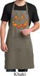 Halloween Jack O Lantern Skull Mens Full Length Apron with Pockets