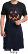Halloween Jack O Lantern Skull Mens Full Length Apron with Pockets