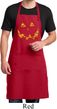 Halloween Jack O Lantern Skull Mens Full Length Apron with Pockets