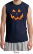 Halloween Jack O Lantern Skull Mens Muscle Shirt