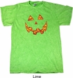 Halloween Jack O Lantern Skull Mineral Tie Dye Shirt