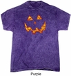 Halloween Jack O Lantern Skull Mineral Tie Dye Shirt