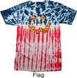 Halloween Jack O Lantern Skull Patriotic Tie Dye Shirt