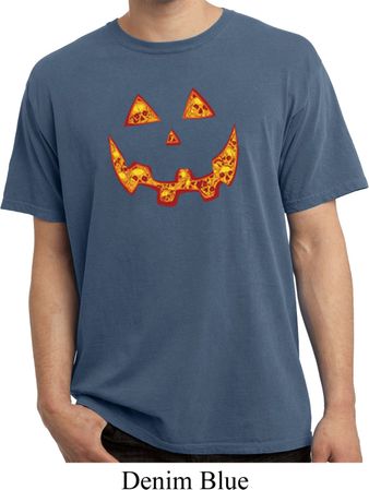 Halloween Jack O Lantern Skull Pigment Dyed Shirt