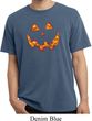 Halloween Jack O Lantern Skull Pigment Dyed Shirt