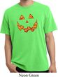 Halloween Jack O Lantern Skull Pigment Dyed Shirt