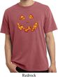 Halloween Jack O Lantern Skull Pigment Dyed Shirt