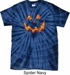 Halloween Jack O Lantern Skull Spider Tie Dye Shirt