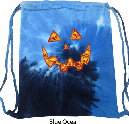 Halloween Jack O Lantern Skull Tie Dye Bag
