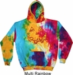 Halloween Jack O Lantern Skull Tie Dye Hoodie