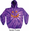 Halloween Jack O Lantern Skull Tie Dye Hoodie