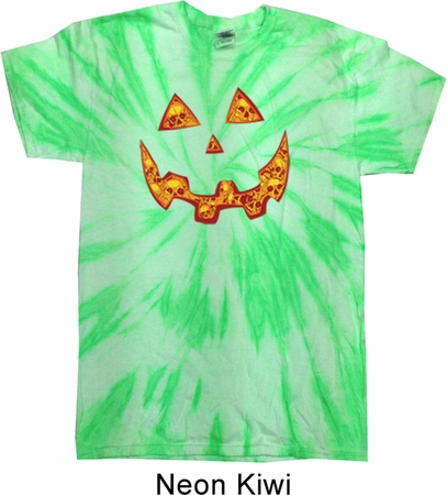 Halloween Jack O Lantern Skull Twist Tie Dye Shirt