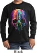 Halloween Melting Skull Kids Long Sleeve Shirt