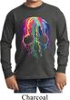 Halloween Melting Skull Kids Long Sleeve Shirt