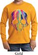 Halloween Melting Skull Kids Long Sleeve Shirt
