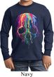 Halloween Melting Skull Kids Long Sleeve Shirt