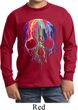 Halloween Melting Skull Kids Long Sleeve Shirt