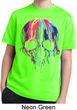 Halloween Melting Skull Kids Moisture Wicking Shirt
