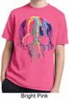 Halloween Melting Skull Kids Moisture Wicking Shirt