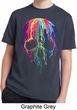Halloween Melting Skull Kids Moisture Wicking Shirt