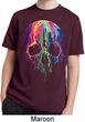 Halloween Melting Skull Kids Moisture Wicking Shirt