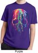Halloween Melting Skull Kids Moisture Wicking Shirt