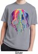 Halloween Melting Skull Kids Moisture Wicking Shirt