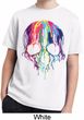 Halloween Melting Skull Kids Moisture Wicking Shirt