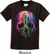 Halloween Melting Skull Kids Shirt