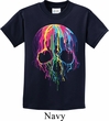 Halloween Melting Skull Kids Shirt